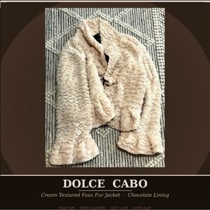 Dolce Cabo Brown Faux Fur Jacket